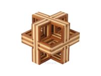 Holzknoten Bambus-Puzzle D