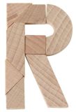 Mini Puzzle Das zerbrochene R