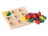Kinderpuzzle Bino Geometrisches Formenspiel