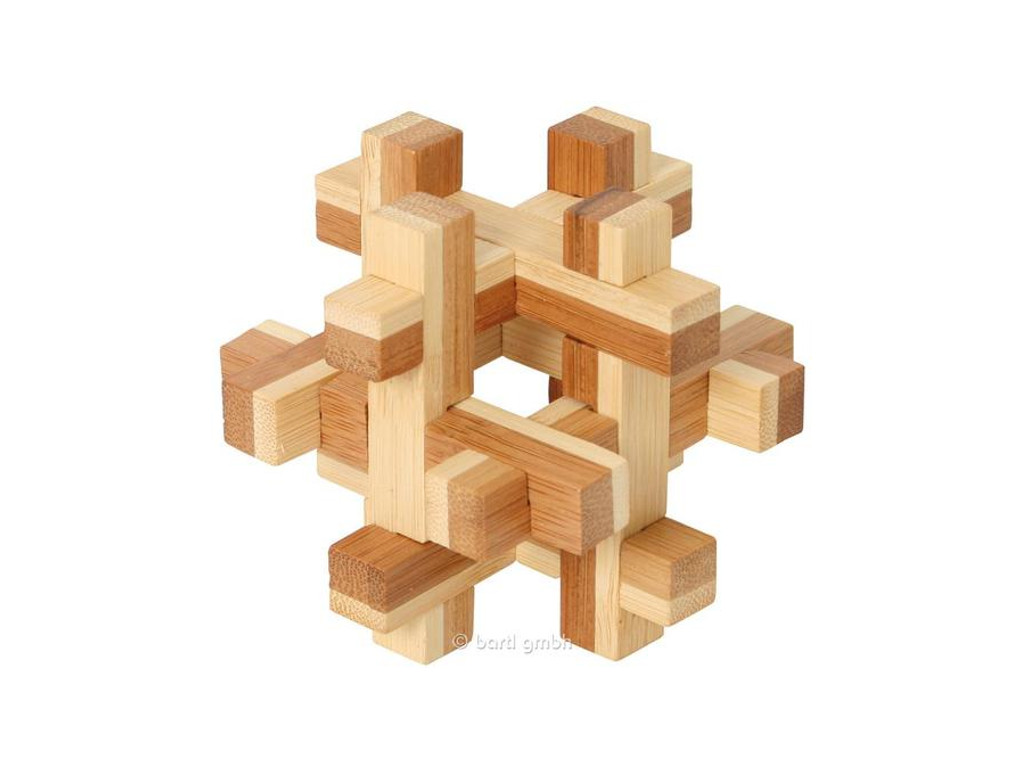 Holzknoten Bambus-Puzzle Quaderus