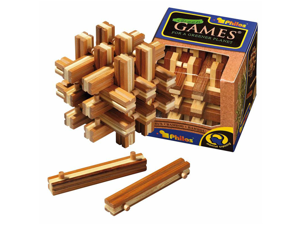 Holzknoten Lock Up Puzzle,Bambus