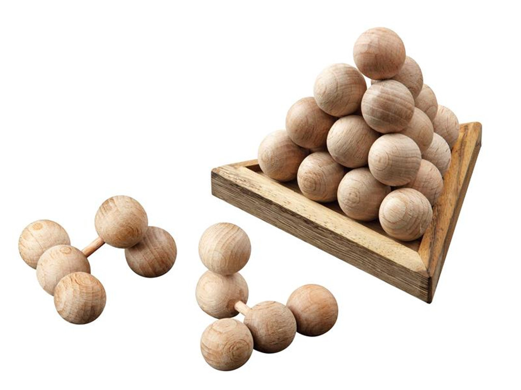 Pyramide Spitze Pyramide 3D Puzzle Knobelspiel Denkspiel Geduldspiel aus Holz 