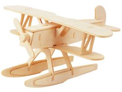 Knobelspiel/Geduldspiel 3d Holzpuzzle Gepetto`s Seaplane (Wasserflugzeug)