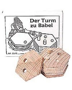 Knobelspiel/Geduldspiel Mini Puzzle Der Turm zu Babel