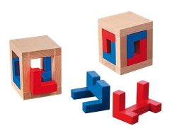 Knobelspiel/Geduldspiel Packwürfel 4 Caged Puzzle